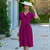 Peggy Wrap Dress in Mulberry