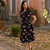Roma Dress in Black Mayflower