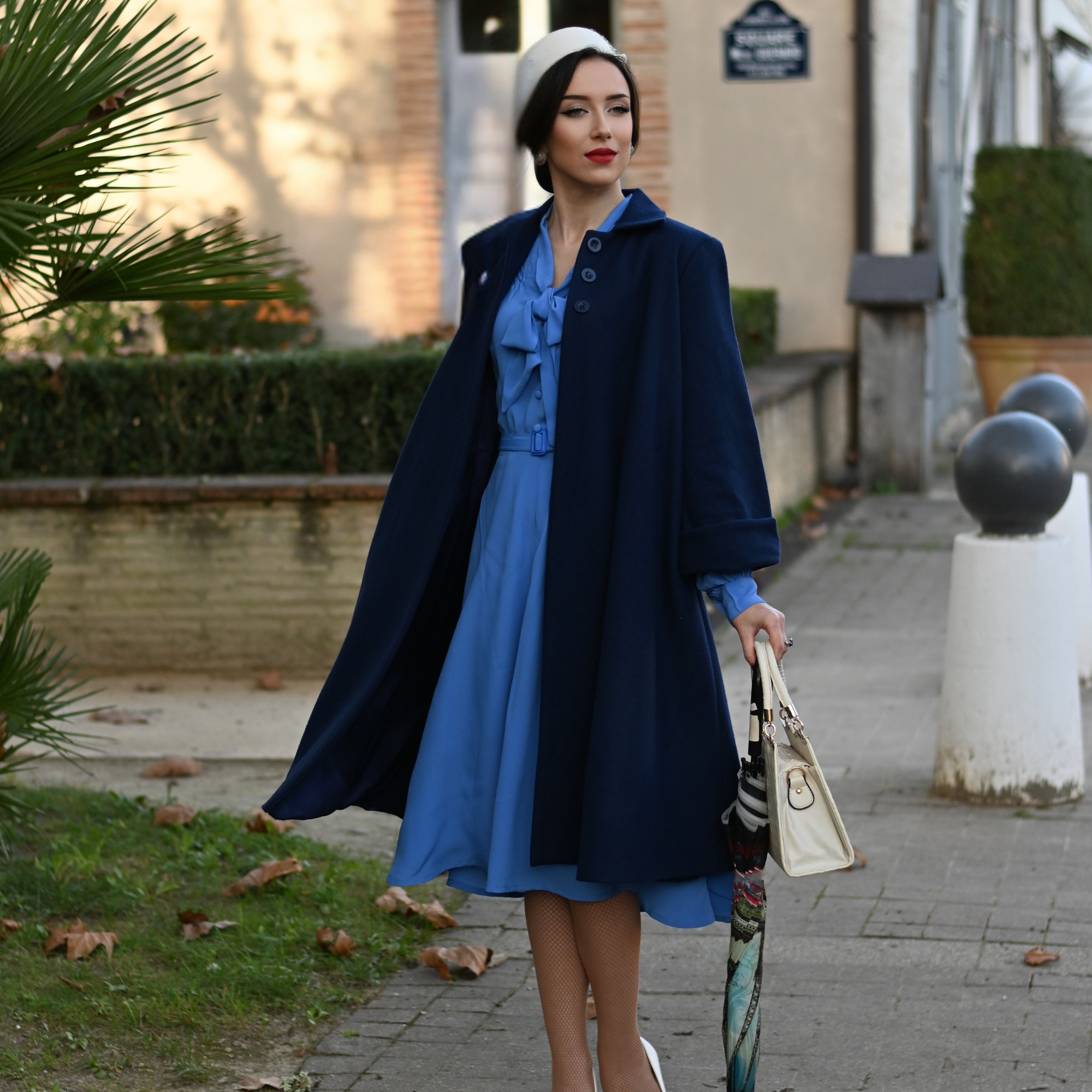 43" Swing Coat in Navy