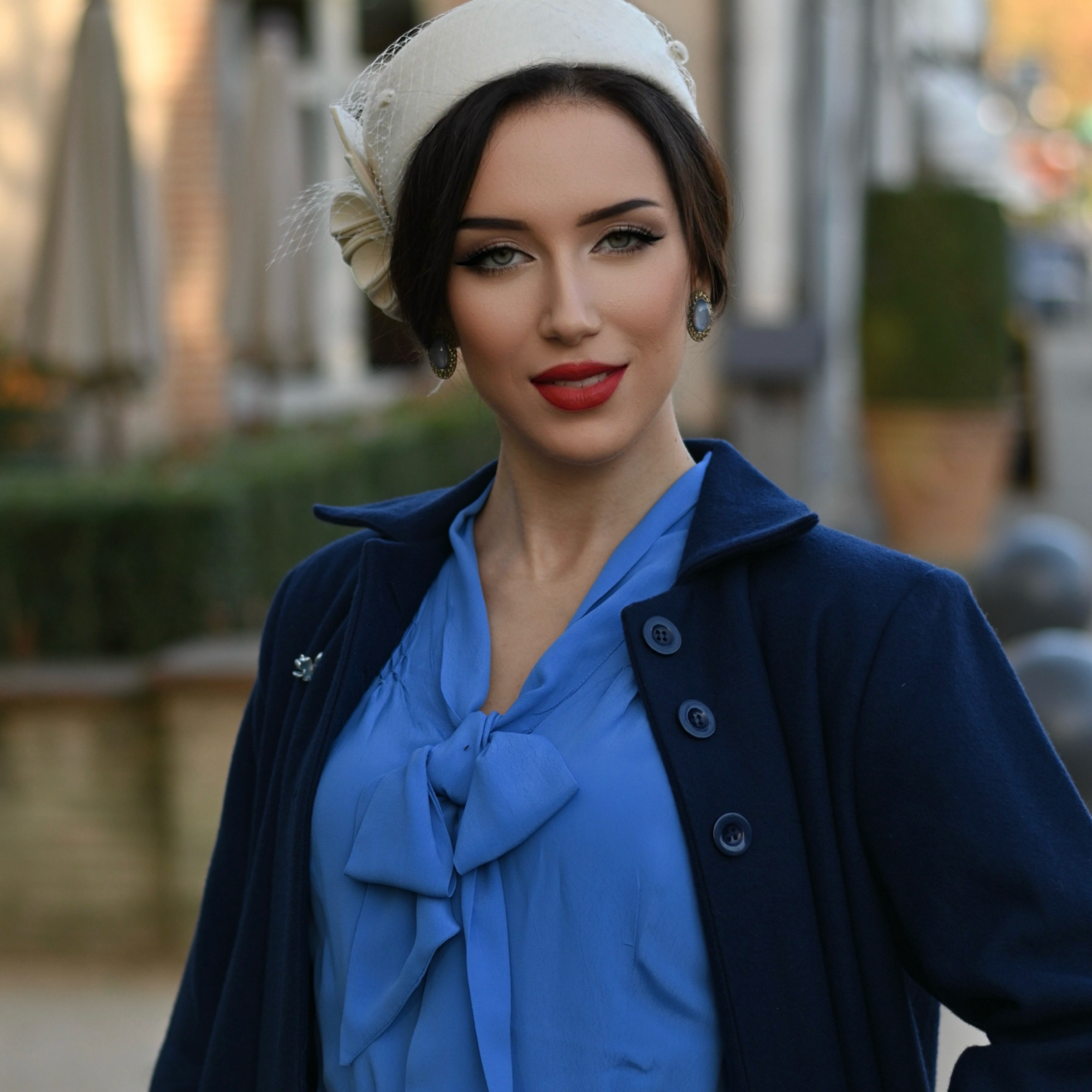 43" Swing Coat in Navy