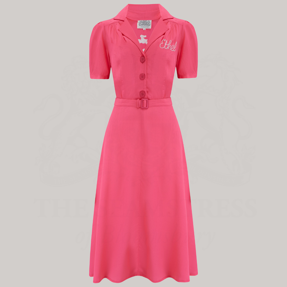 Ethel-49er Dress in Raspberry