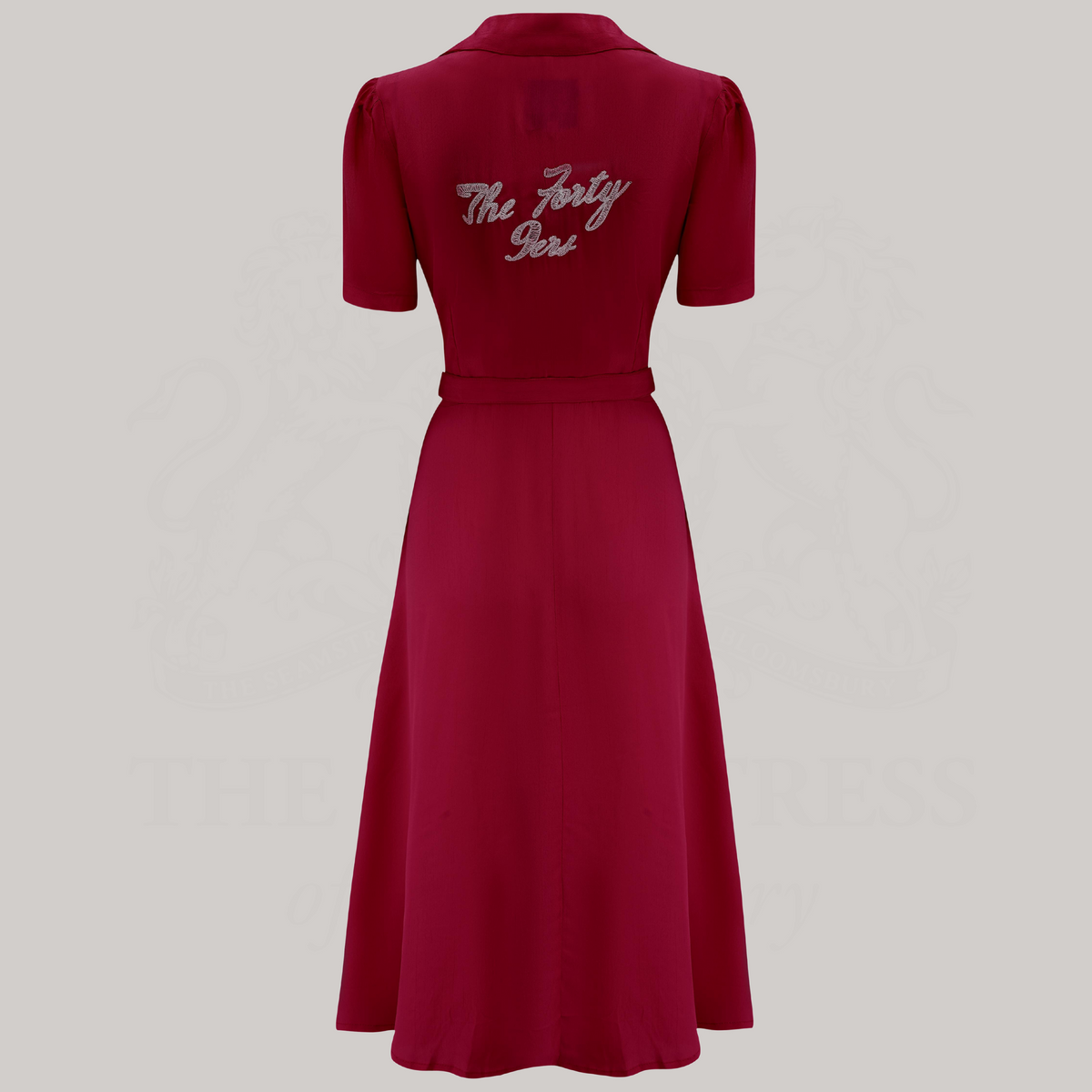 Ethel-49er Dress in Windsor Wine