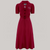 Ethel-49er Dress in Windsor Wine