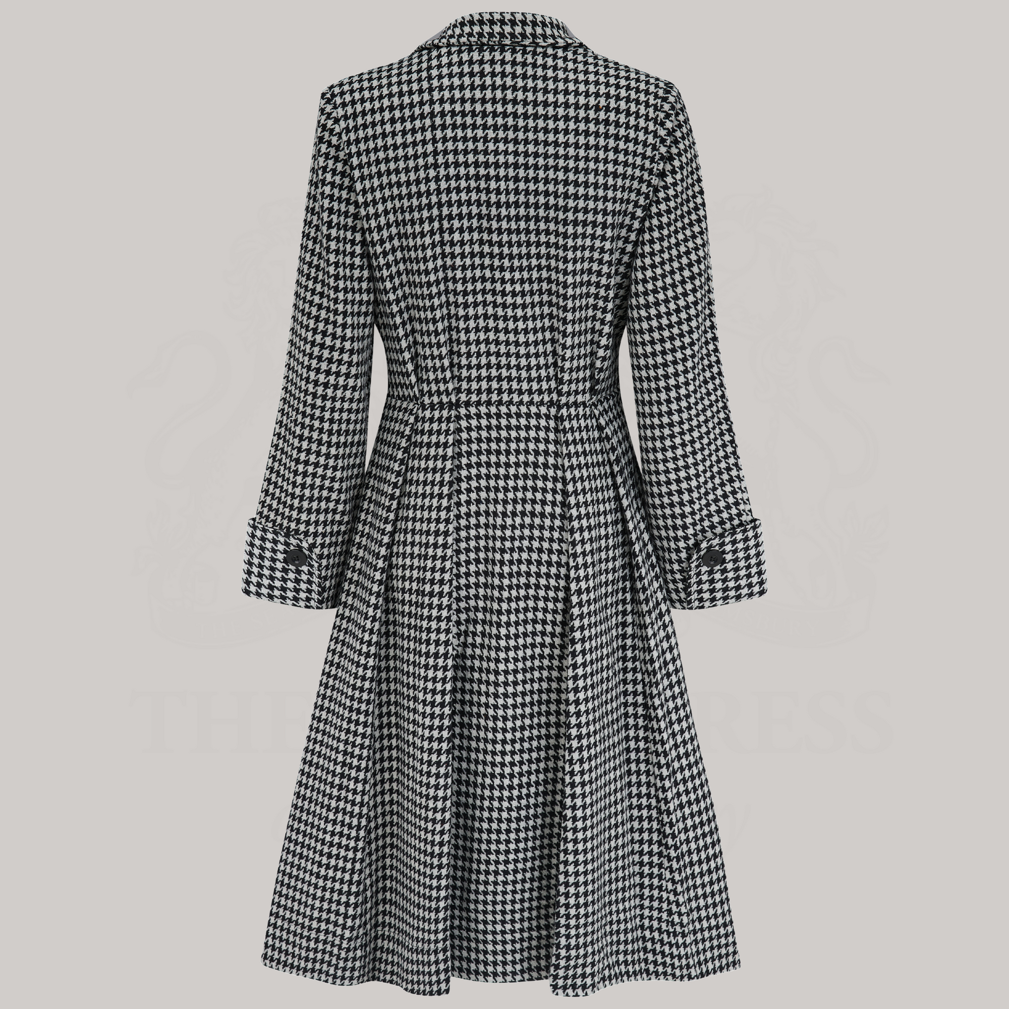 Elizabeth Coat in Black Houndstooth