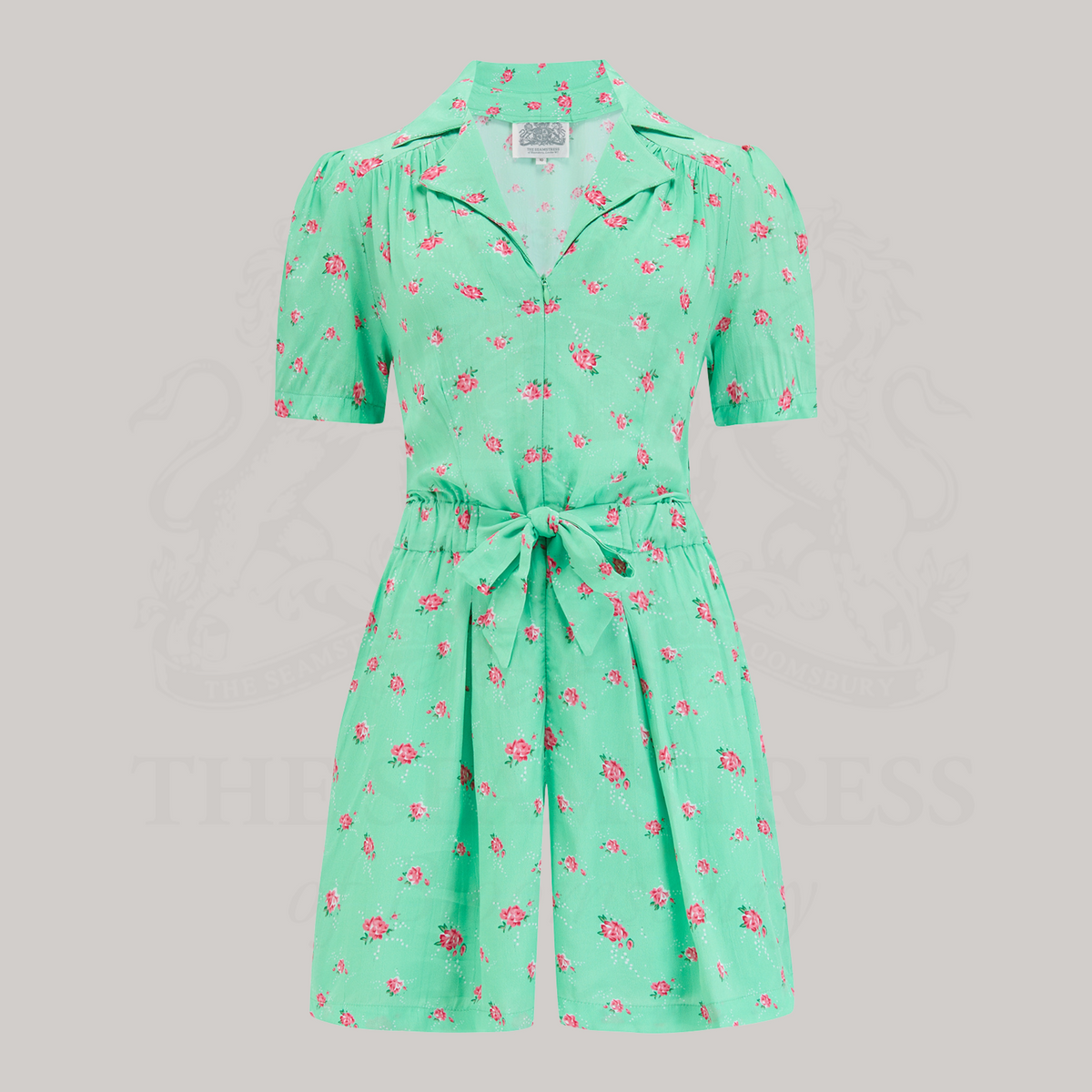 Emma Playsuit in Mint Rose