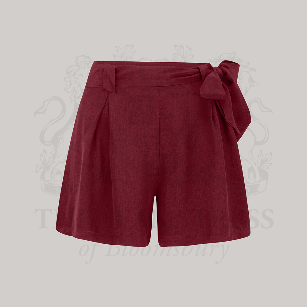 Emma Tap Shorts in Windsor Wine
