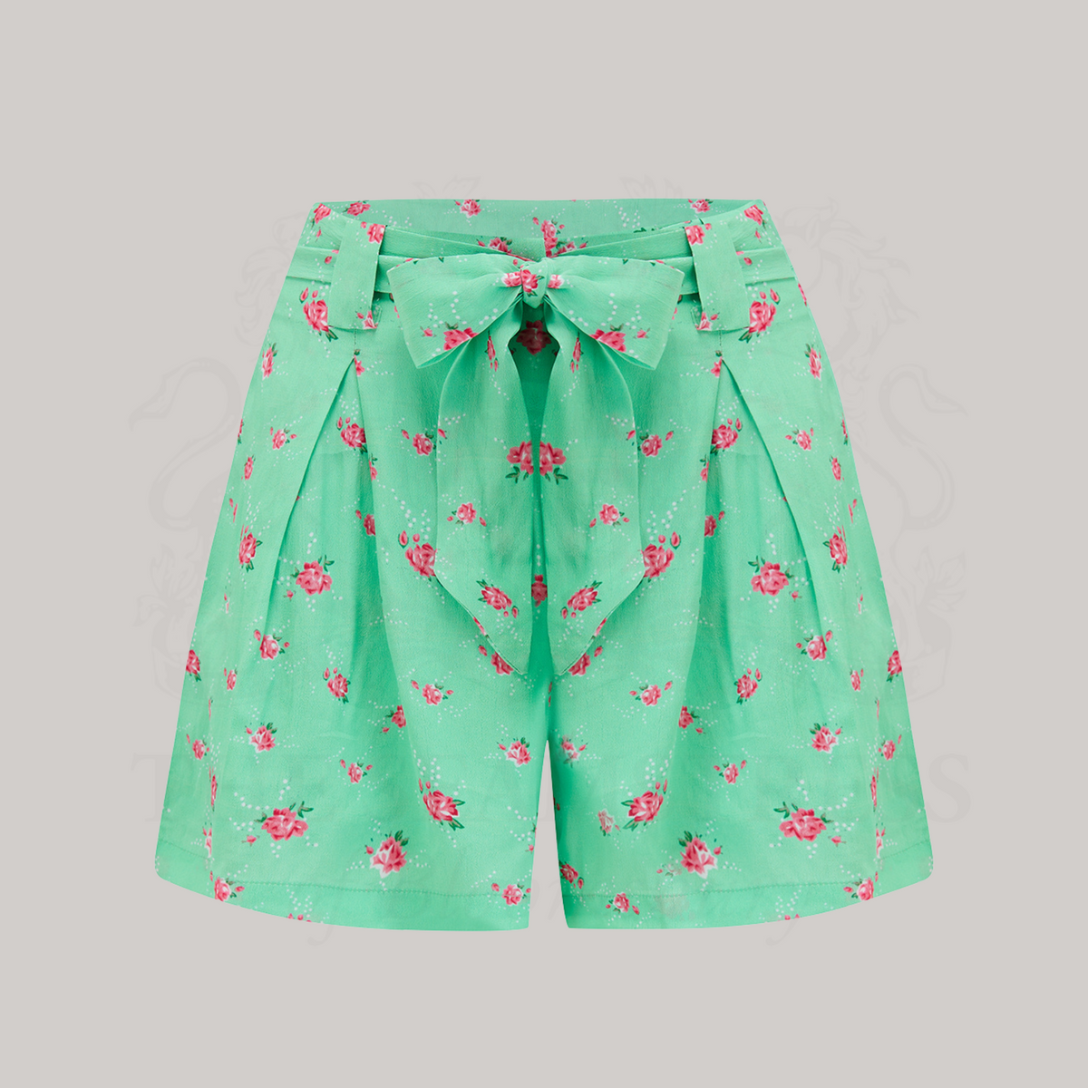 Emma Tap Shorts in Mint Rose