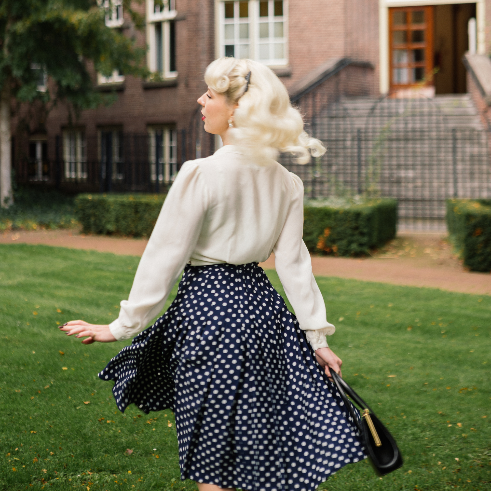 Bonnie Sailor Blouse Long Sleeve in Cream