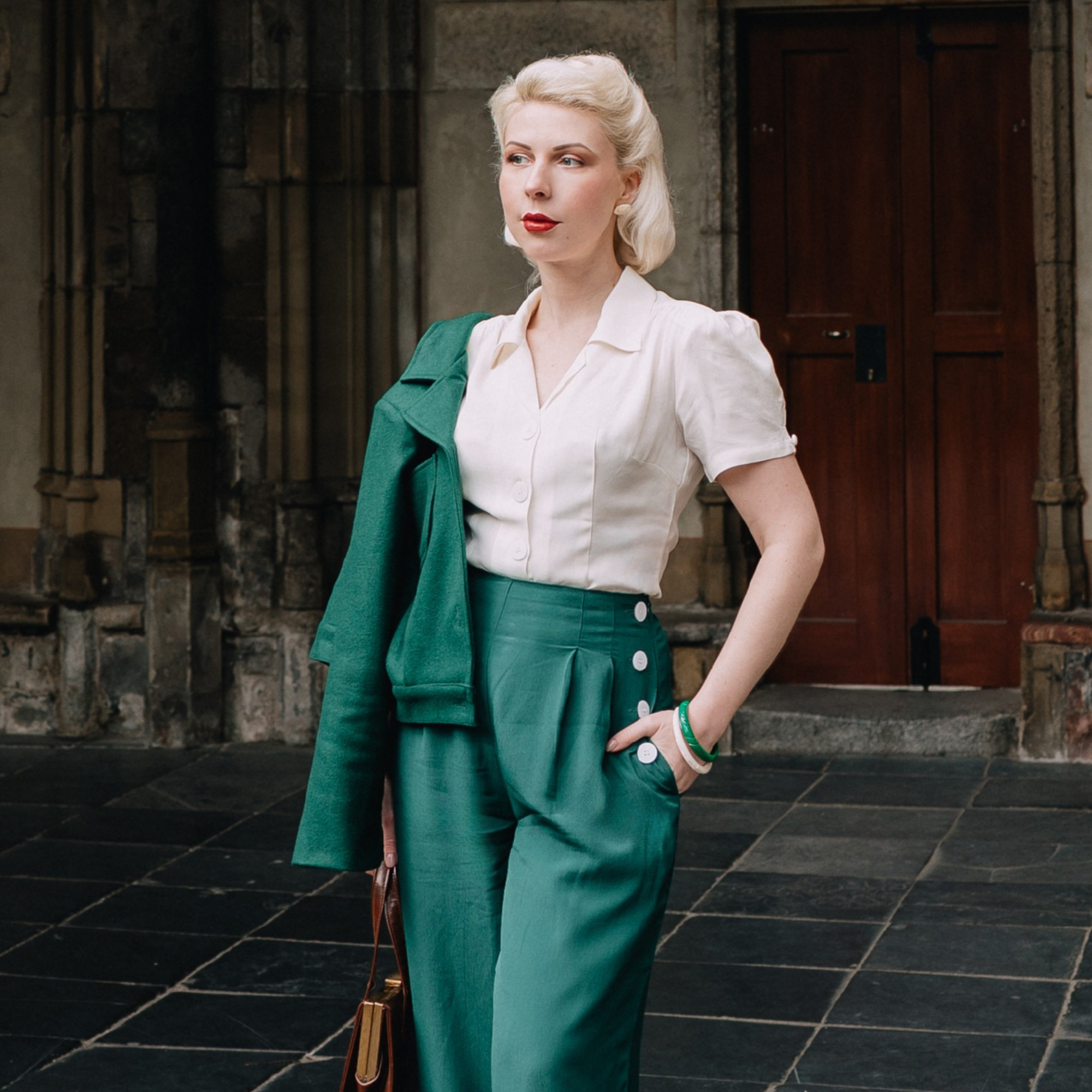 Grace Blouse in Cream