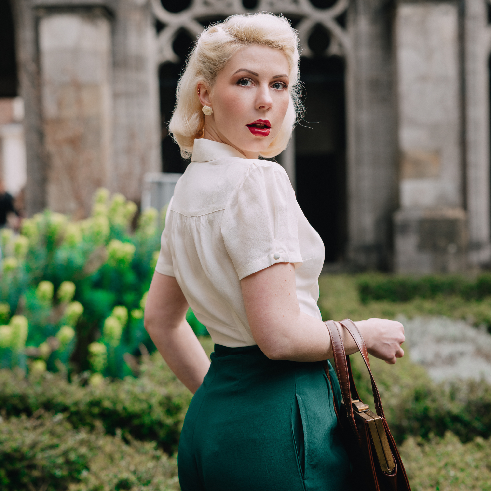 Grace Blouse in Cream