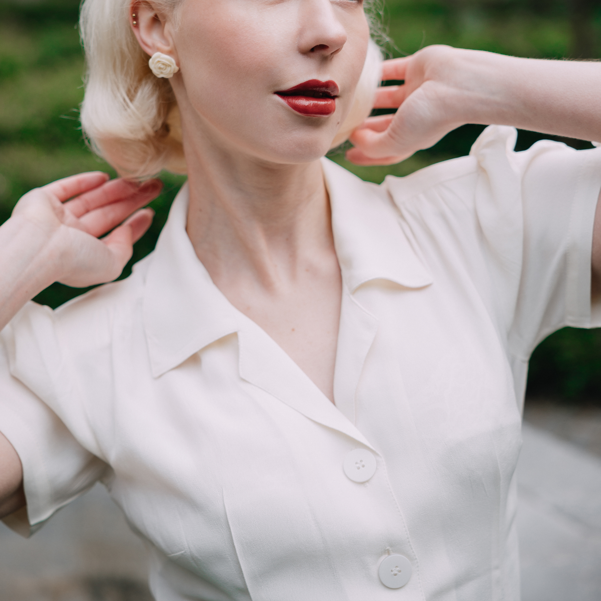 Grace Blouse in Cream