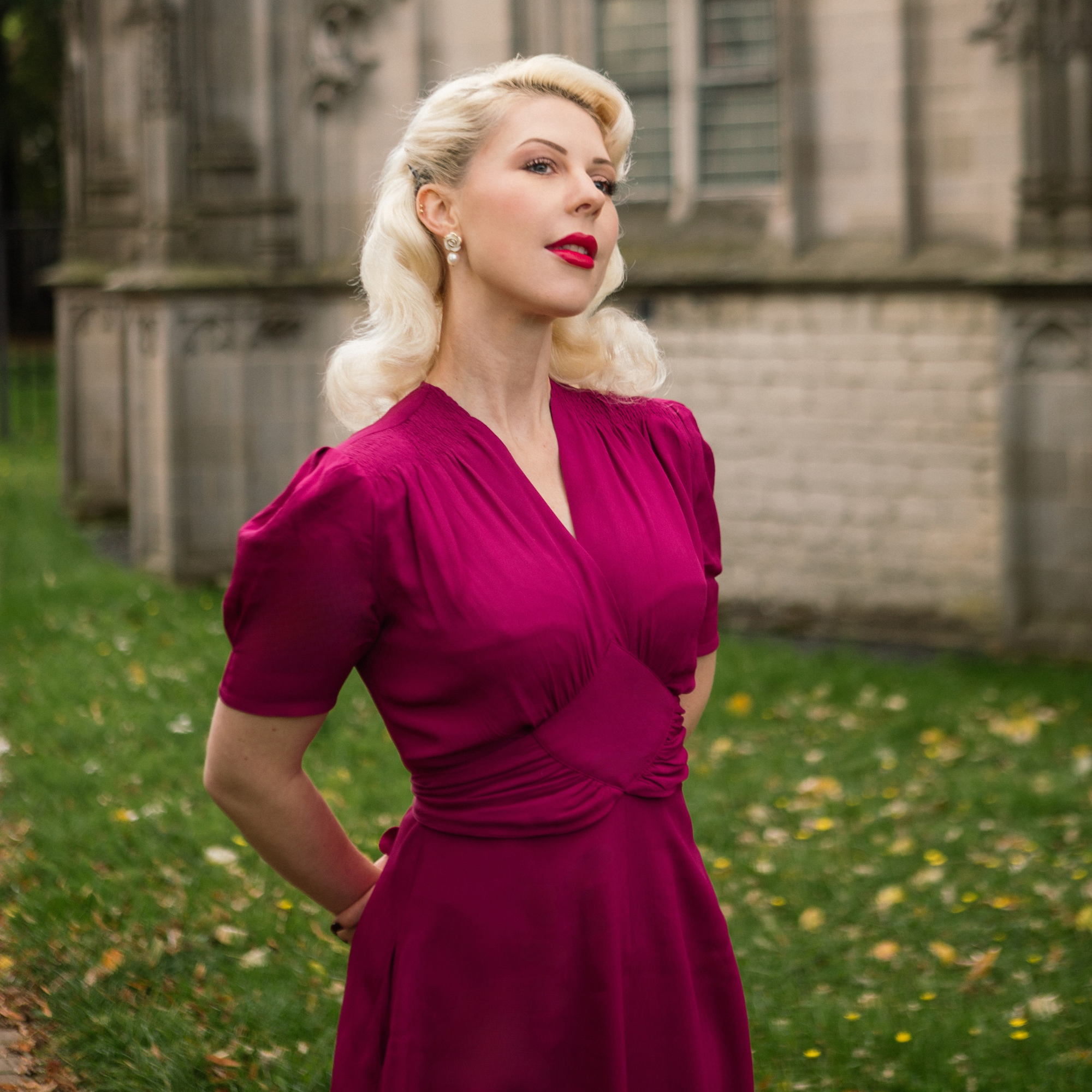 Ruby Dress in Mulberry