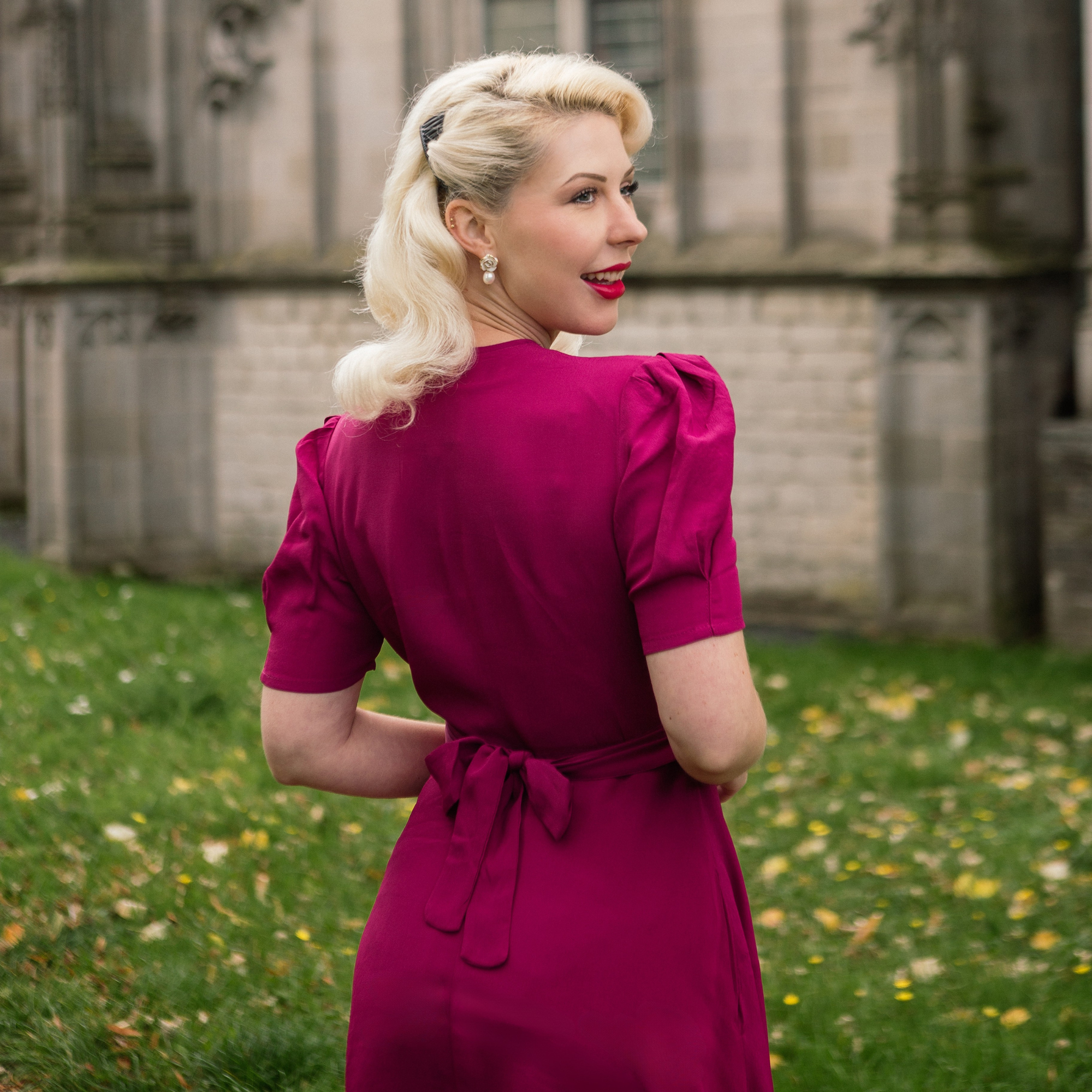 Ruby Dress in Mulberry