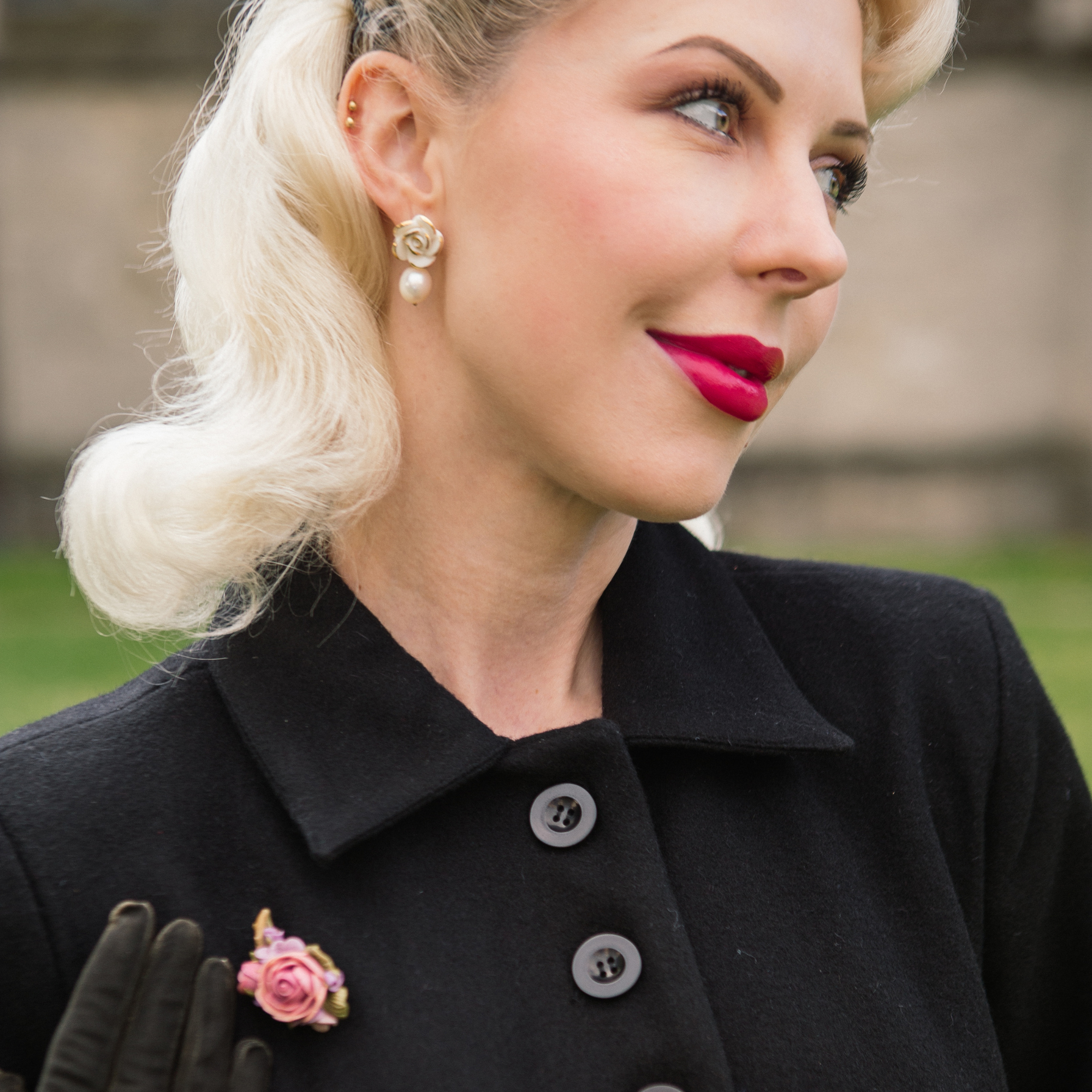 43" Swing Coat in Black