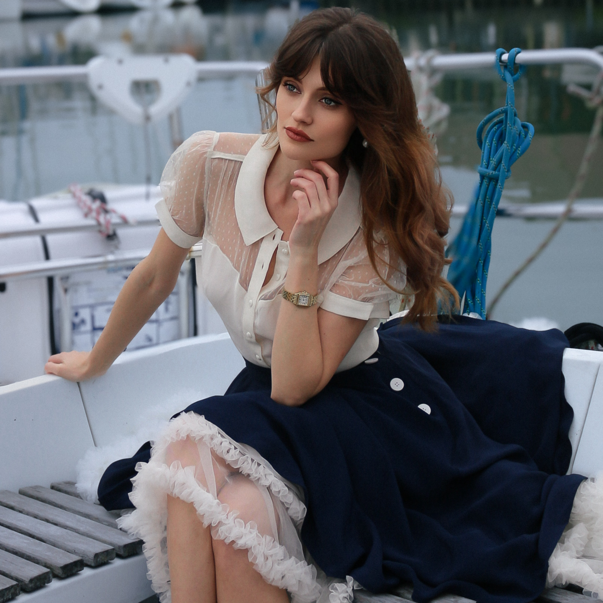 Florance Blouse in Cream