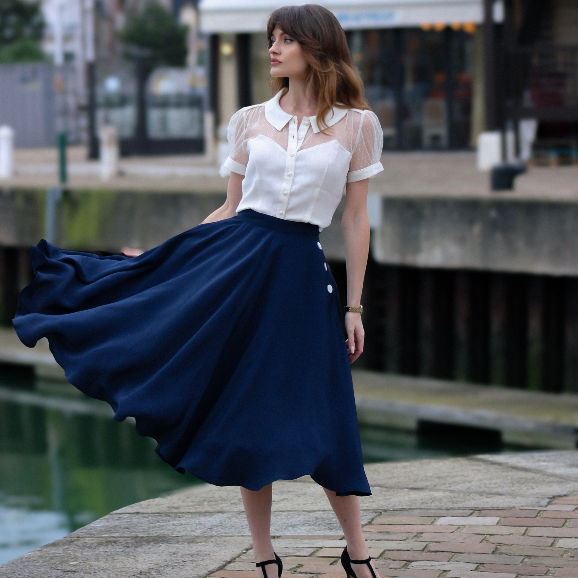 Florance Blouse in Cream
