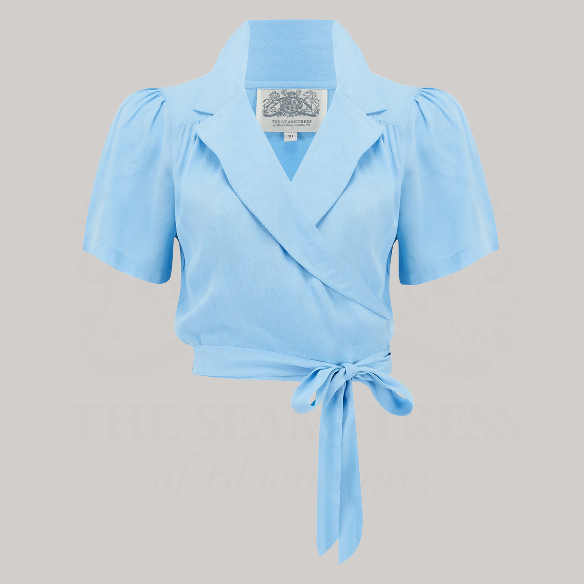 Greta Blouse in Powder Blue