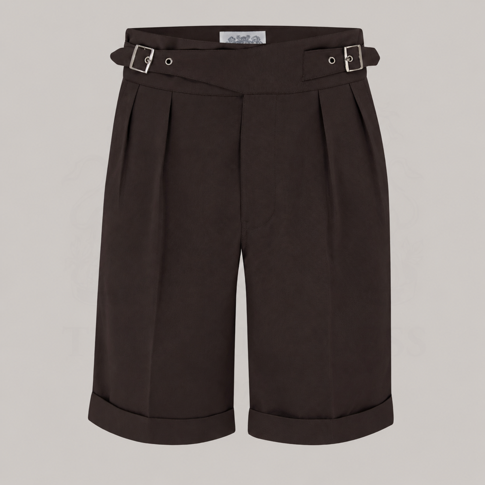 Men's 1940s Gurkha Shorts in Brown