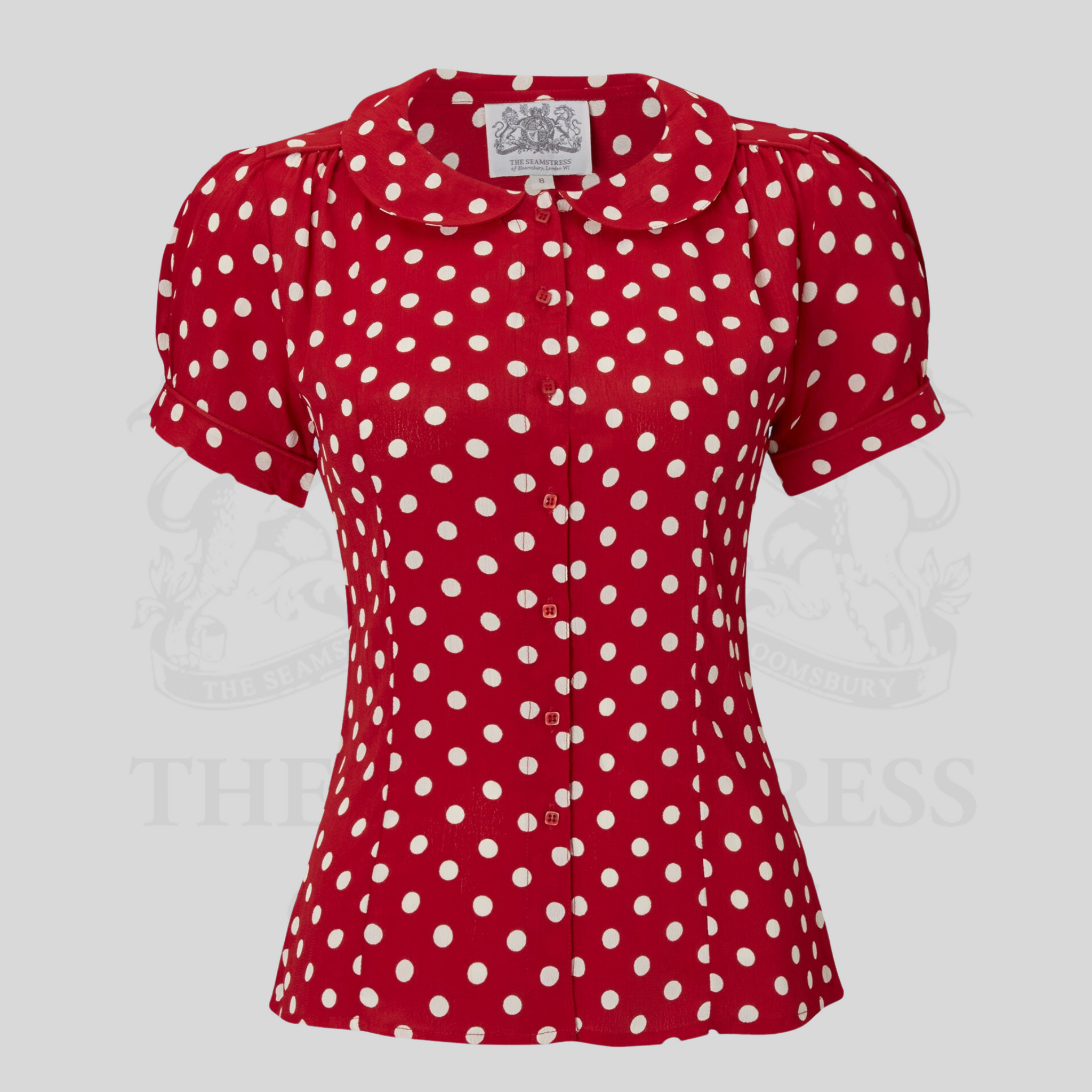 Red spot best sale blouse