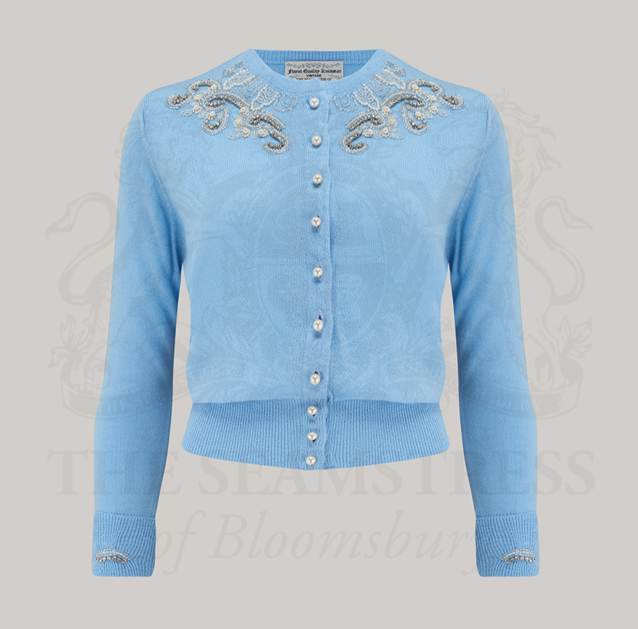 Hand Beaded Cardigan - theseamstressofbloomsbury