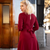 Joyce Dress in Windsor Wine