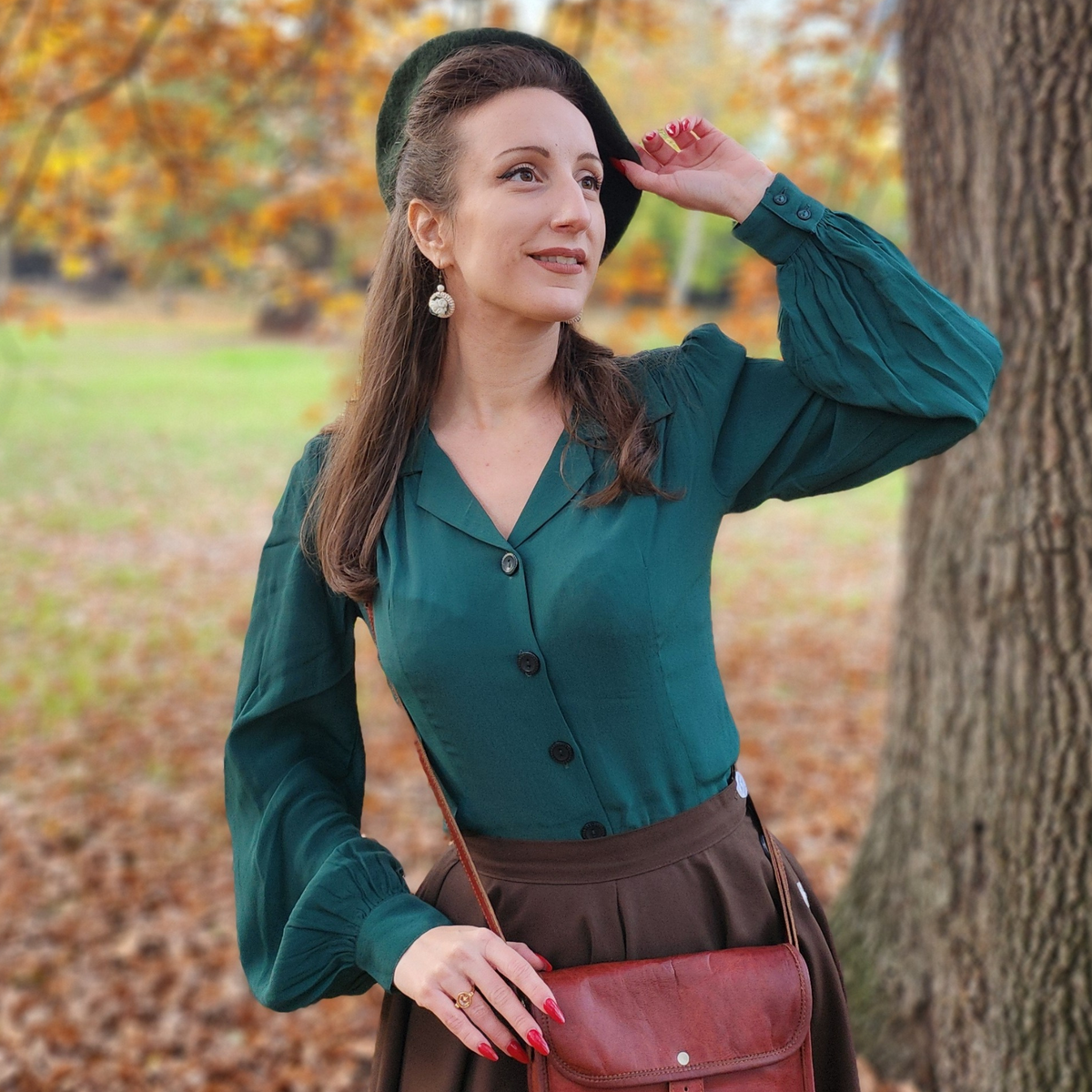 Poppy Blouse in Hampton Green