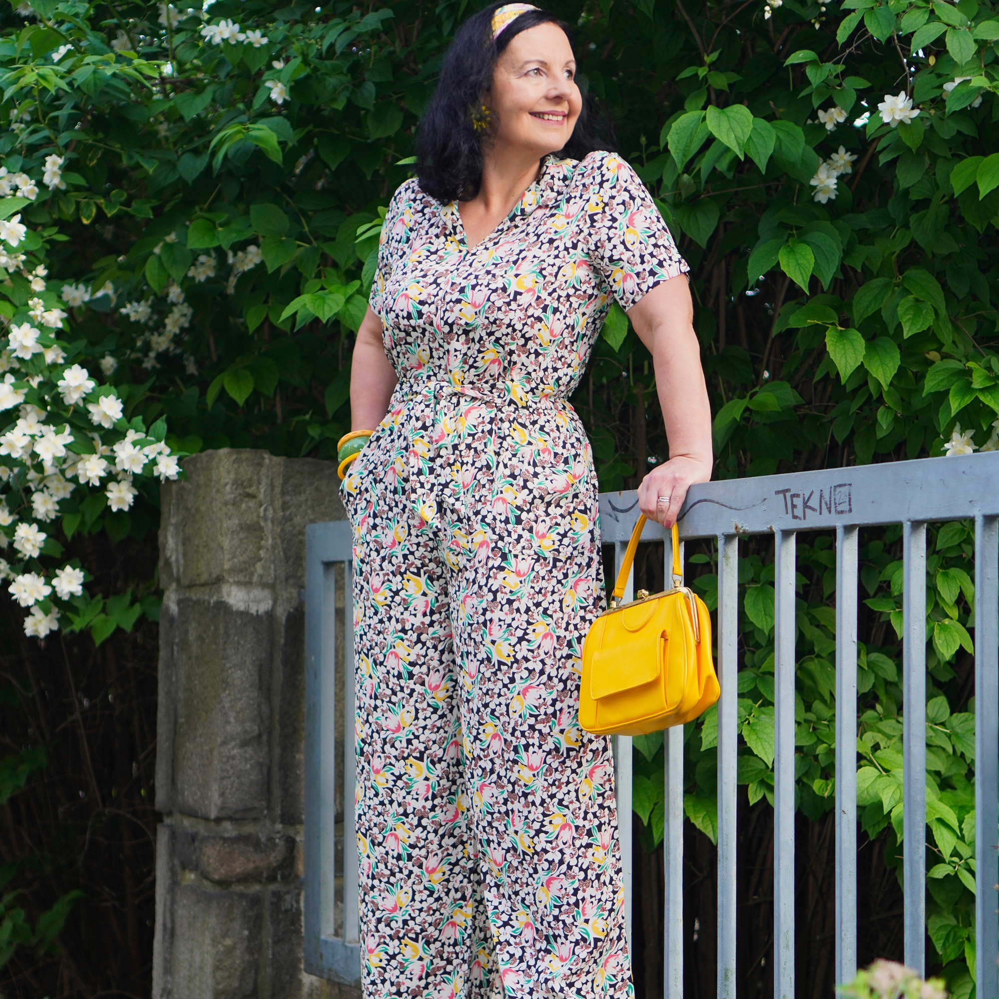 Lauren Siren Suit in Tulip Print