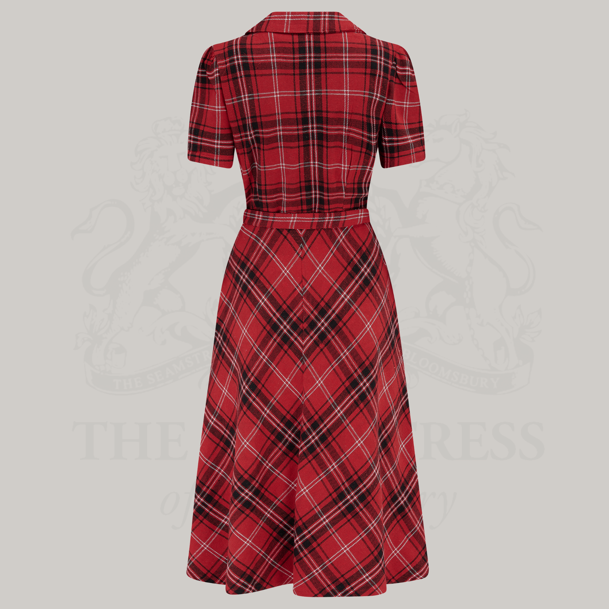 Lisa Shirtwaister Dress in Red Check