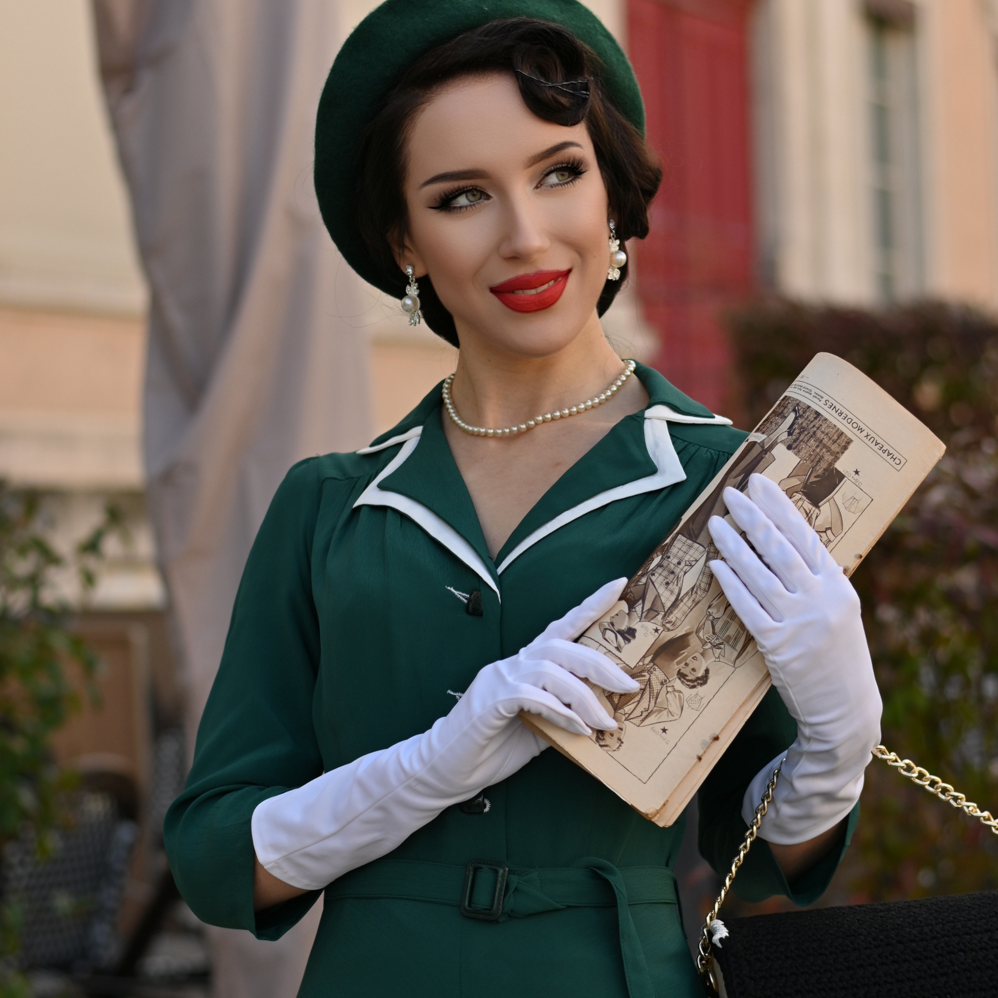 Lisa-Mae Dress in Hampton Green | 1940s Vintage Style Shirtwaist Dress - The Seamstress of Bloomsbury Lisa-Mae Dress in Hampton Green | 1940s Vintage Style Shirtwaist Dress - The Seamstress of Bloomsbury