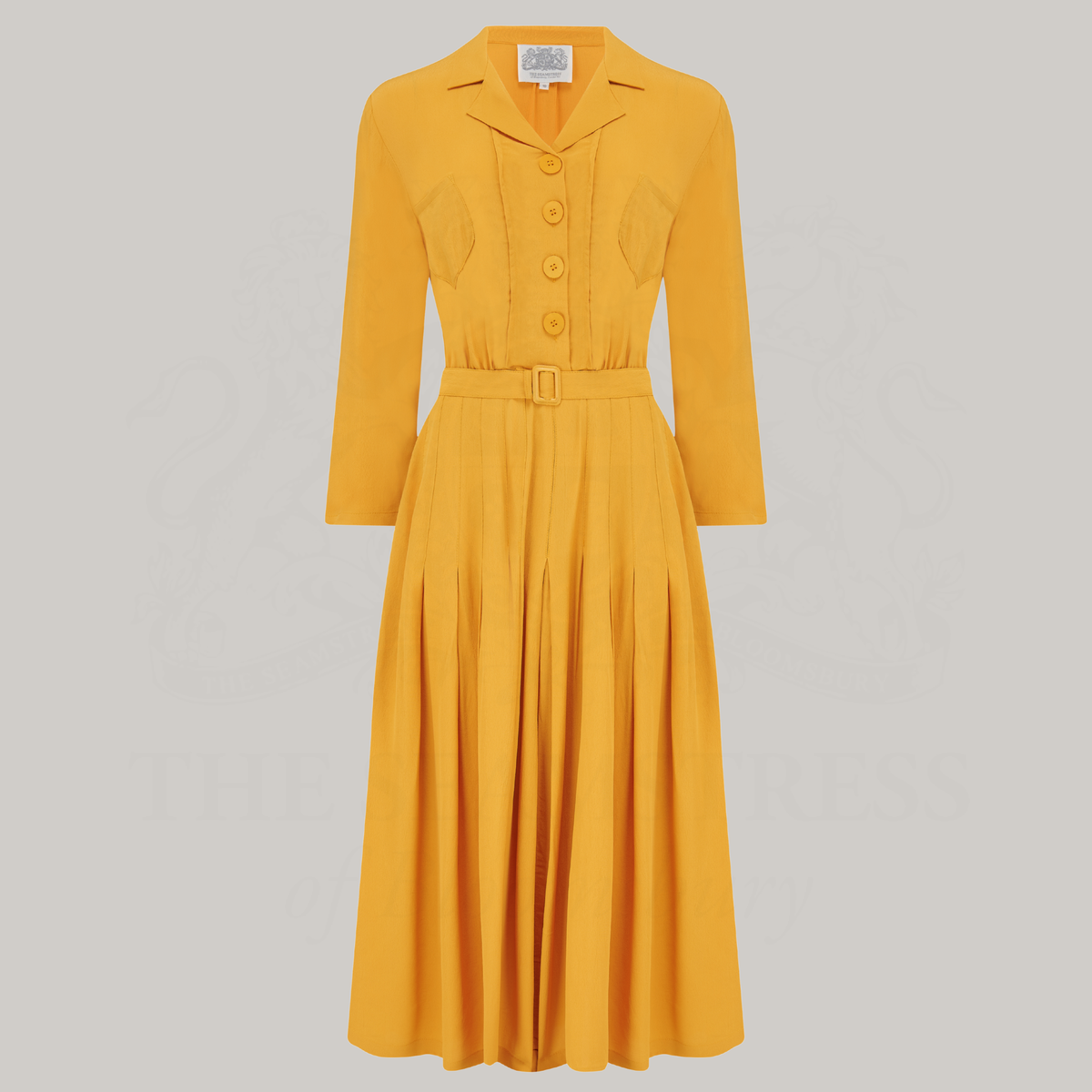 Lucille Shirtwaister Dress in Mustard