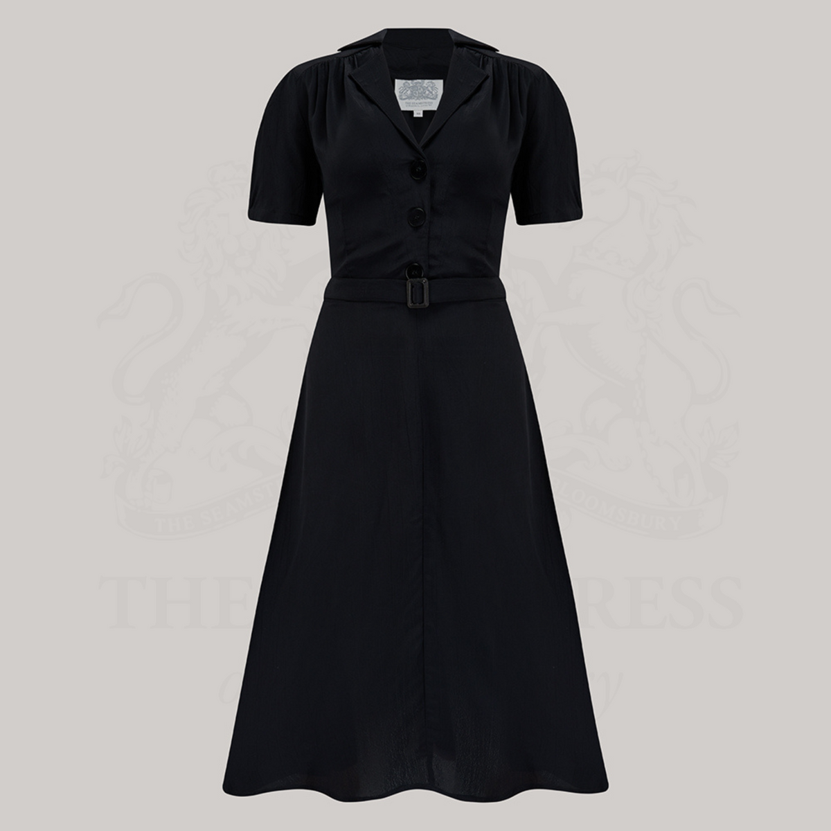 Lisa Shirtwaister Dress in Liquorice Black