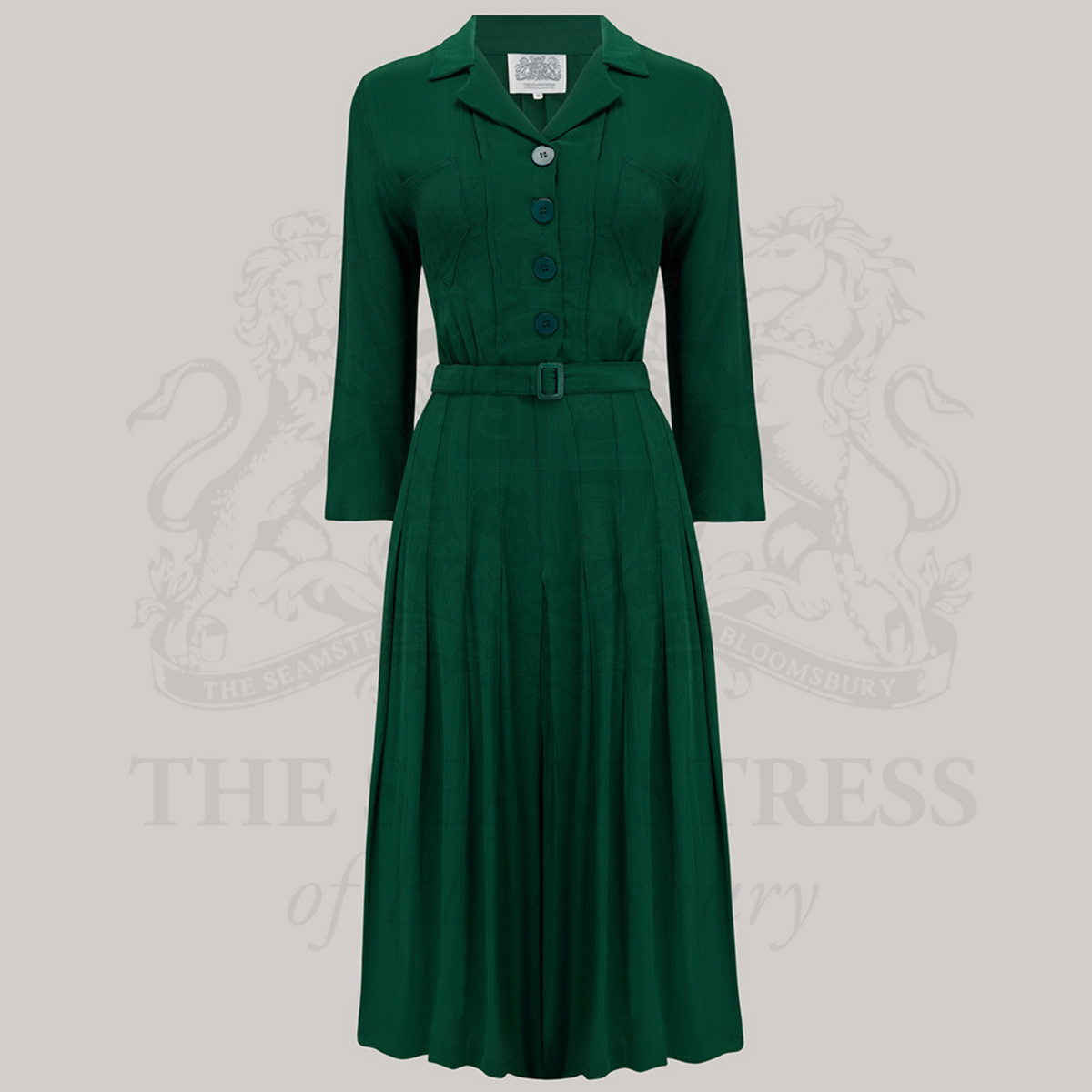 Lucille Shirtwaister Dress in Hampton Green