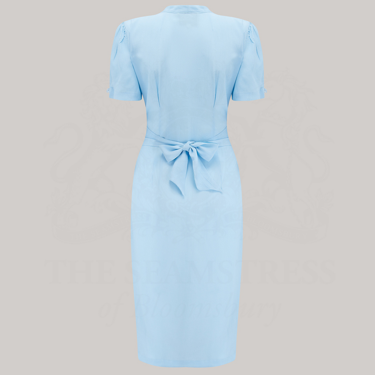 Mabel Waterfall Dress in Powder Blue