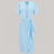 Mabel Waterfall Dress in Powder Blue