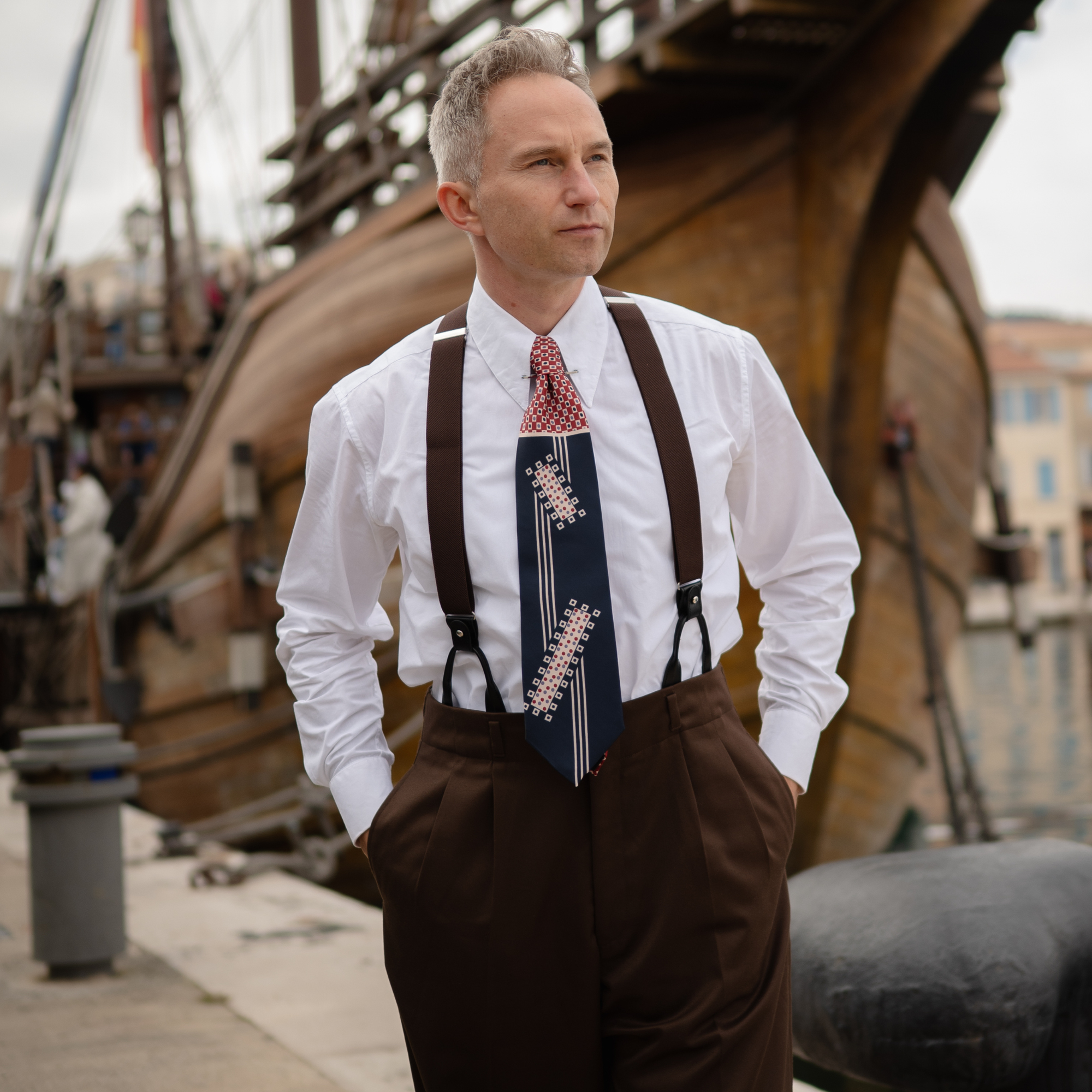 Men's Spearpoint Collar Shirt in White