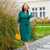 Mabel 3/4 Waterfall Dress in Hampton Green