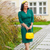 Mabel 3/4 Waterfall Dress in Hampton Green
