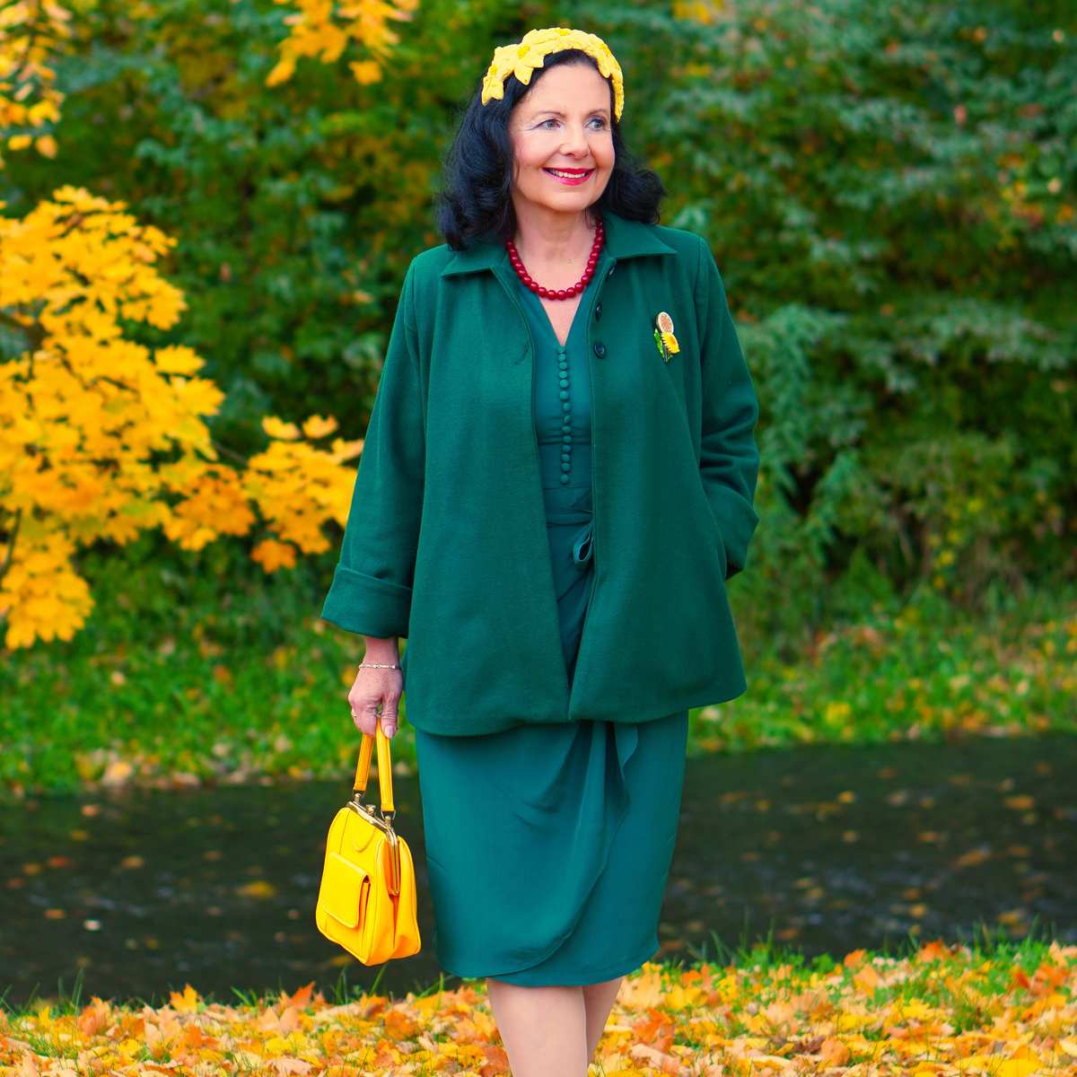 Swing Jacket in Green