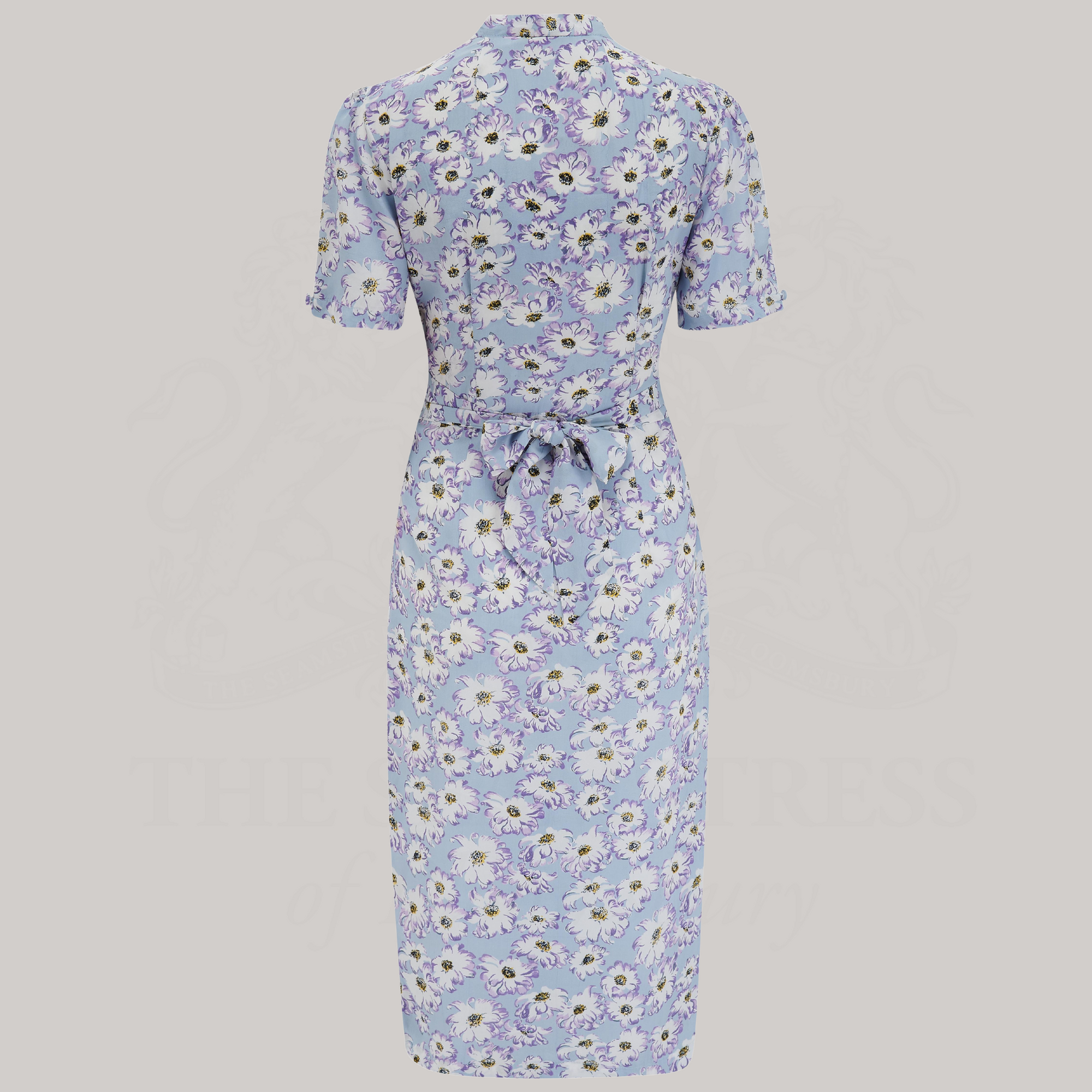 Mabel Waterfall Dress in Daisy Print