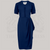 Mabel Waterfall Dress in French Navy