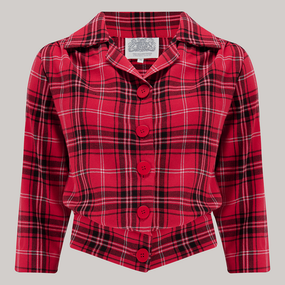 Marion Blouse in Red Check