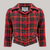 Marion Blouse in Red Plaid Tartan