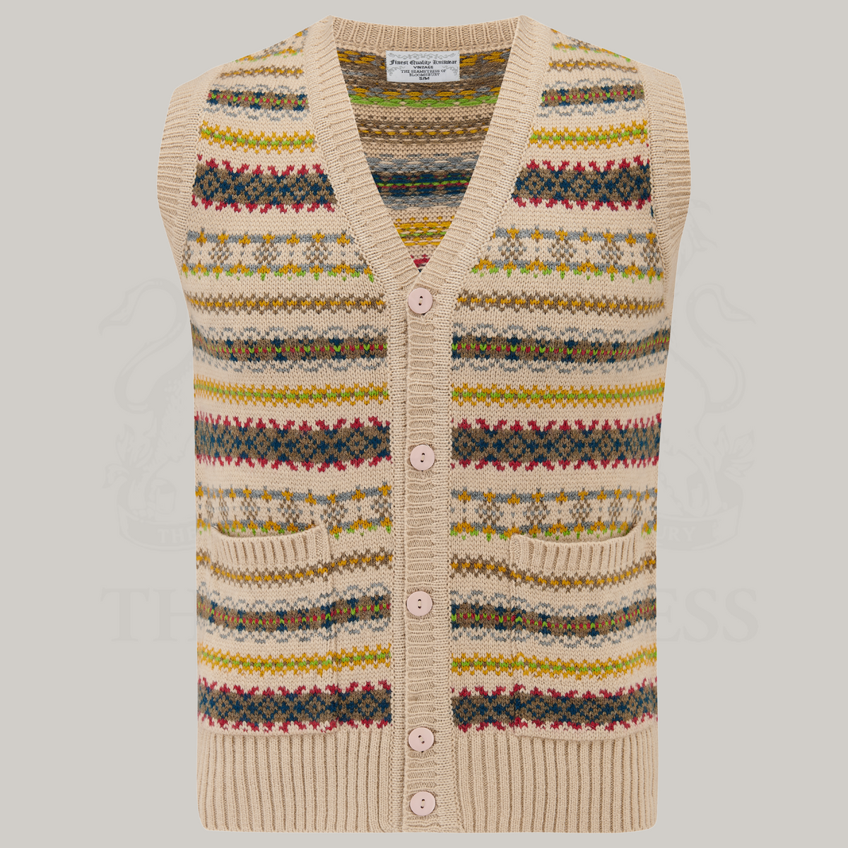 Men&#39;s Fair Isle Knitted Waistcoat