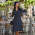 Milly Dress in Navy Polka