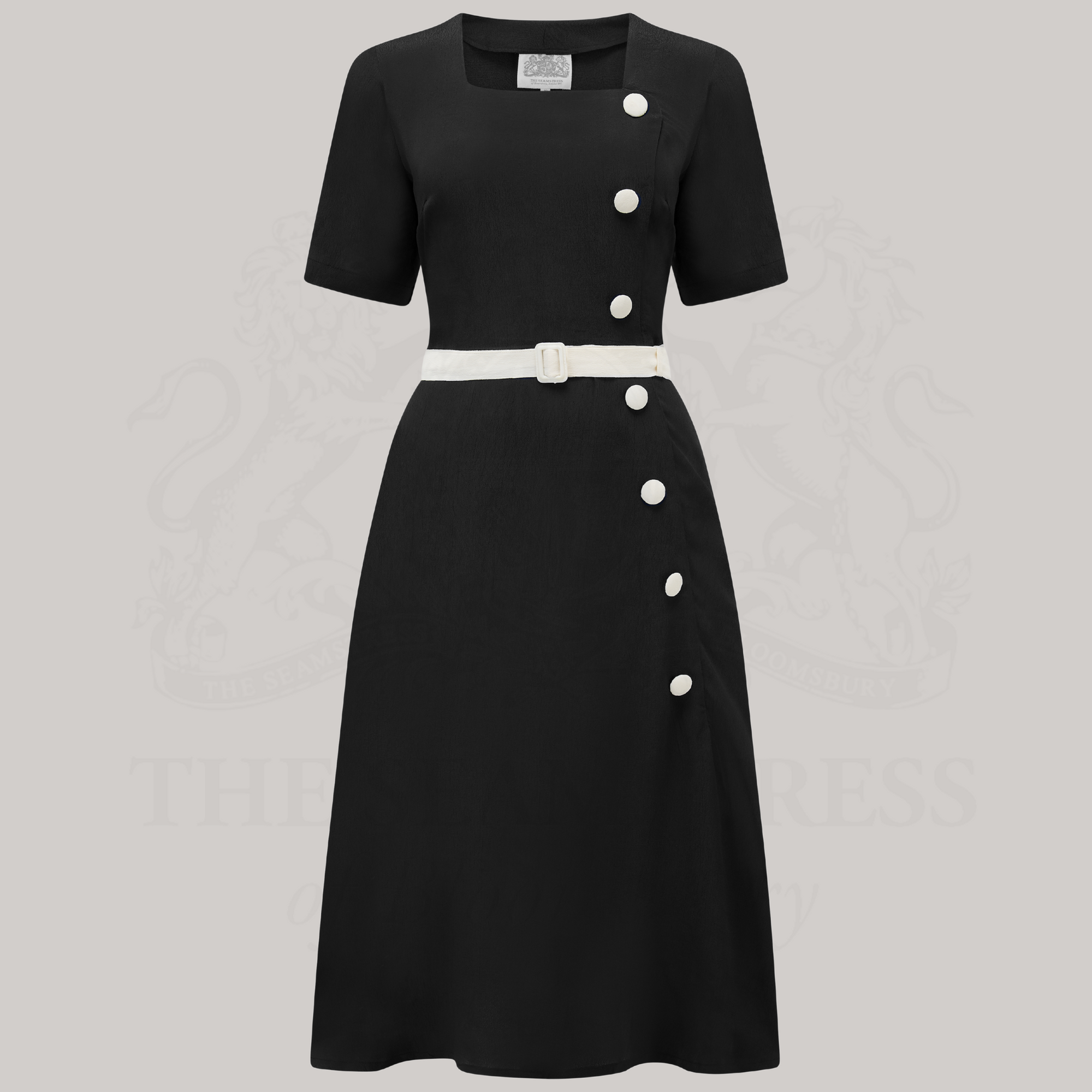 Olivia Dress in Liquorice Black