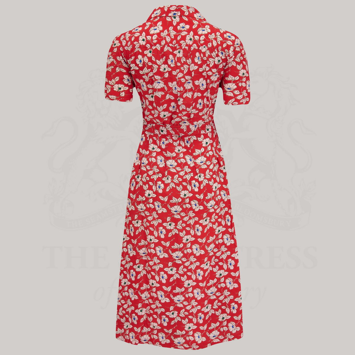 Peggy Wrap Dress in Pansy Print