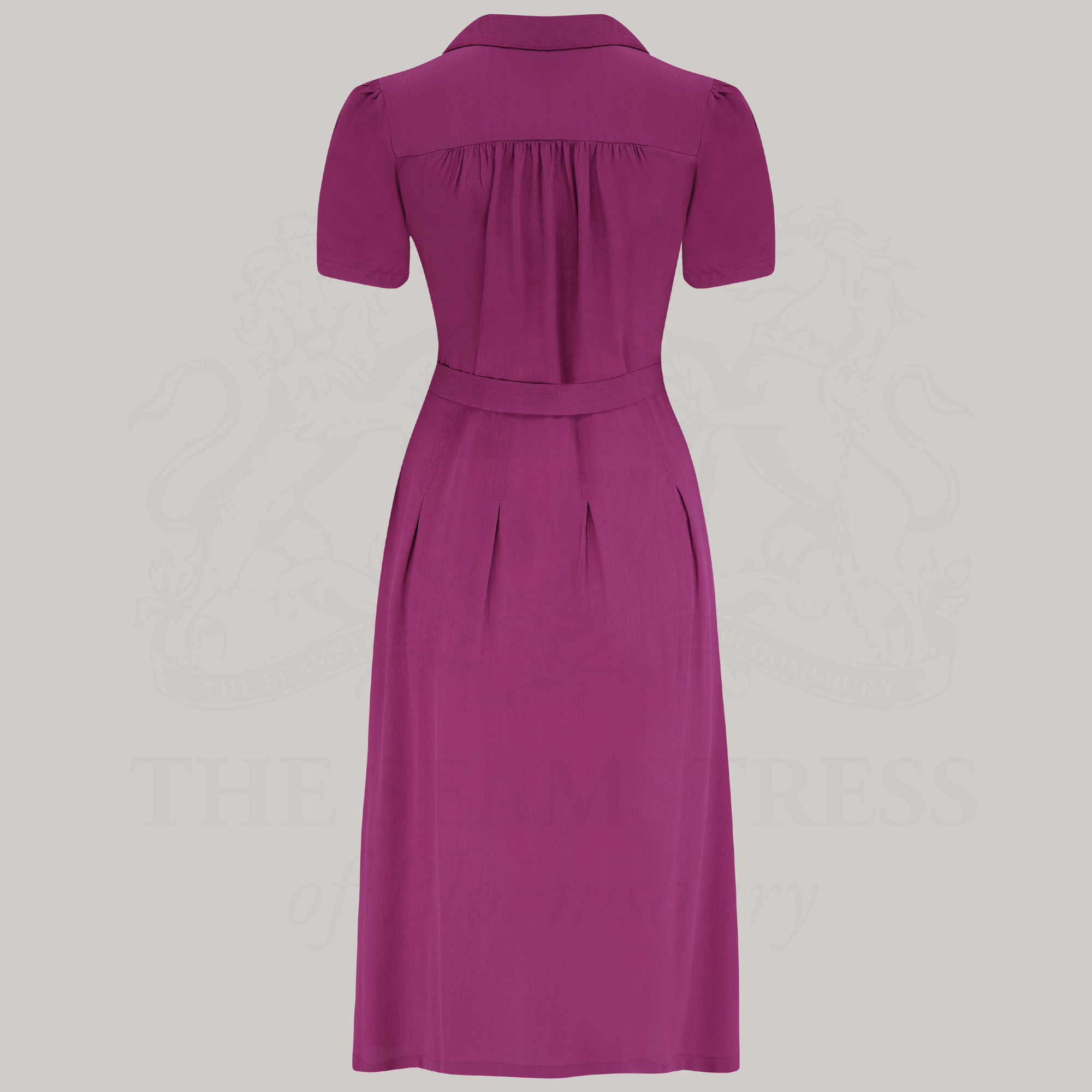 Peggy Wrap Dress in Mulberry