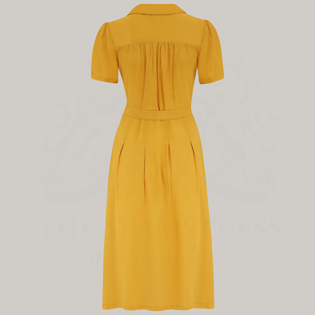 Peggy Wrap Dress in Mustard