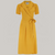 Peggy Wrap Dress in Mustard