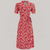 Peggy Wrap Dress in Pansy Print